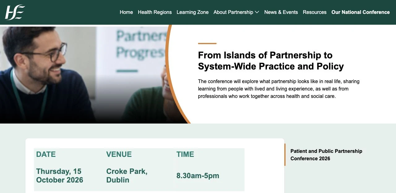 HSE patient-partnership conference: online access is the route for today’s event