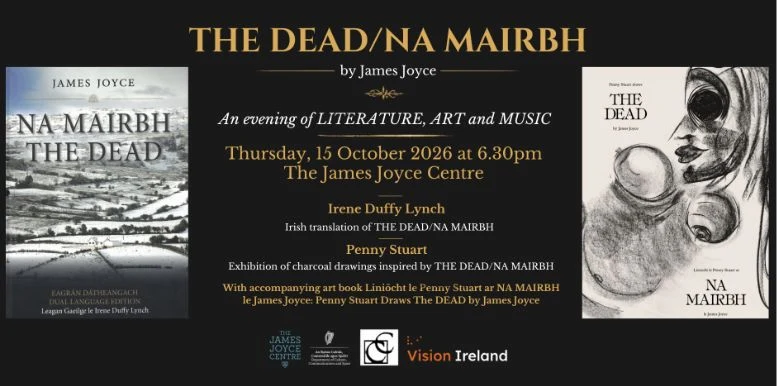 Joyce’s The Dead returns in Irish and charcoal: what tonight’s Dublin launch celebrates