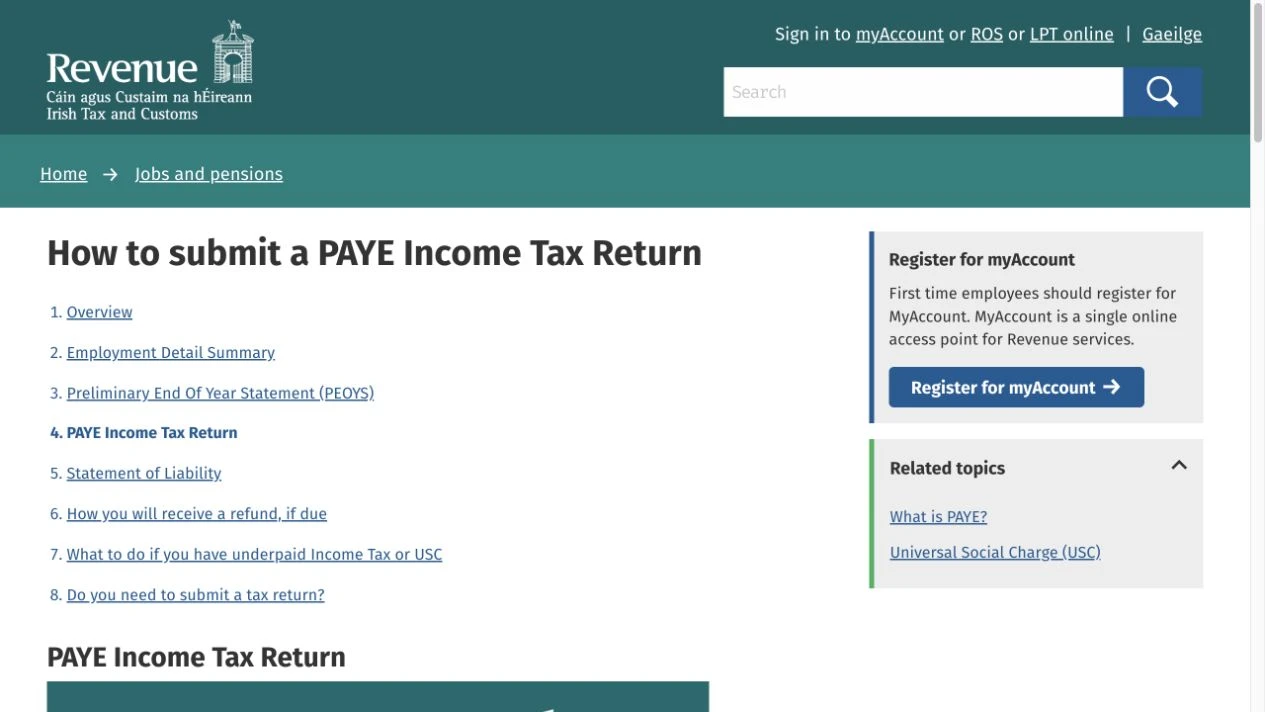 Irish PAYE tax in 2026: bands, payslip deductions and refund checks