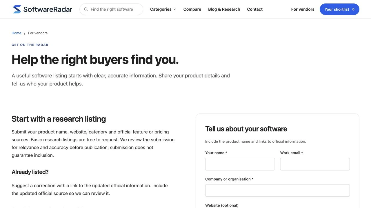 SoftwareRadar: how Irish software vendors can present their products to UK buyers